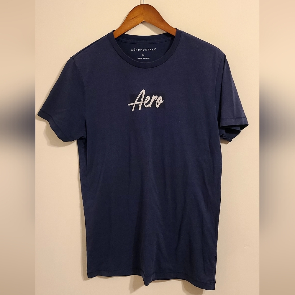 Aeropostale Men's Dark Blue Tee